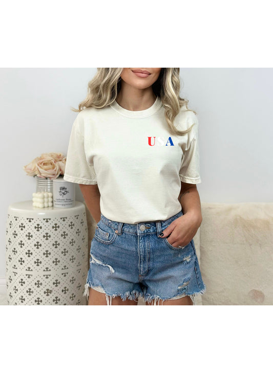 USA Smiley Tee