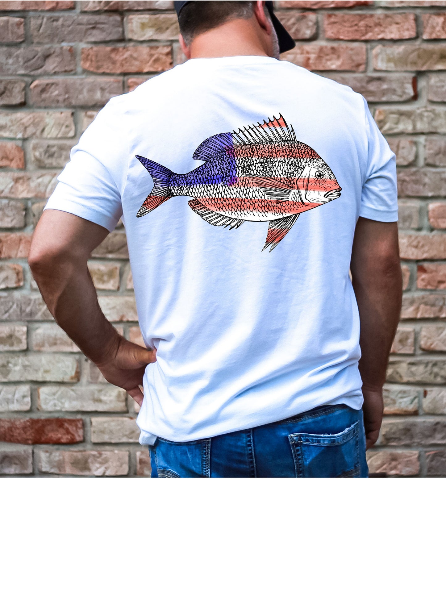 USA Shirt, Fish Flag Tee