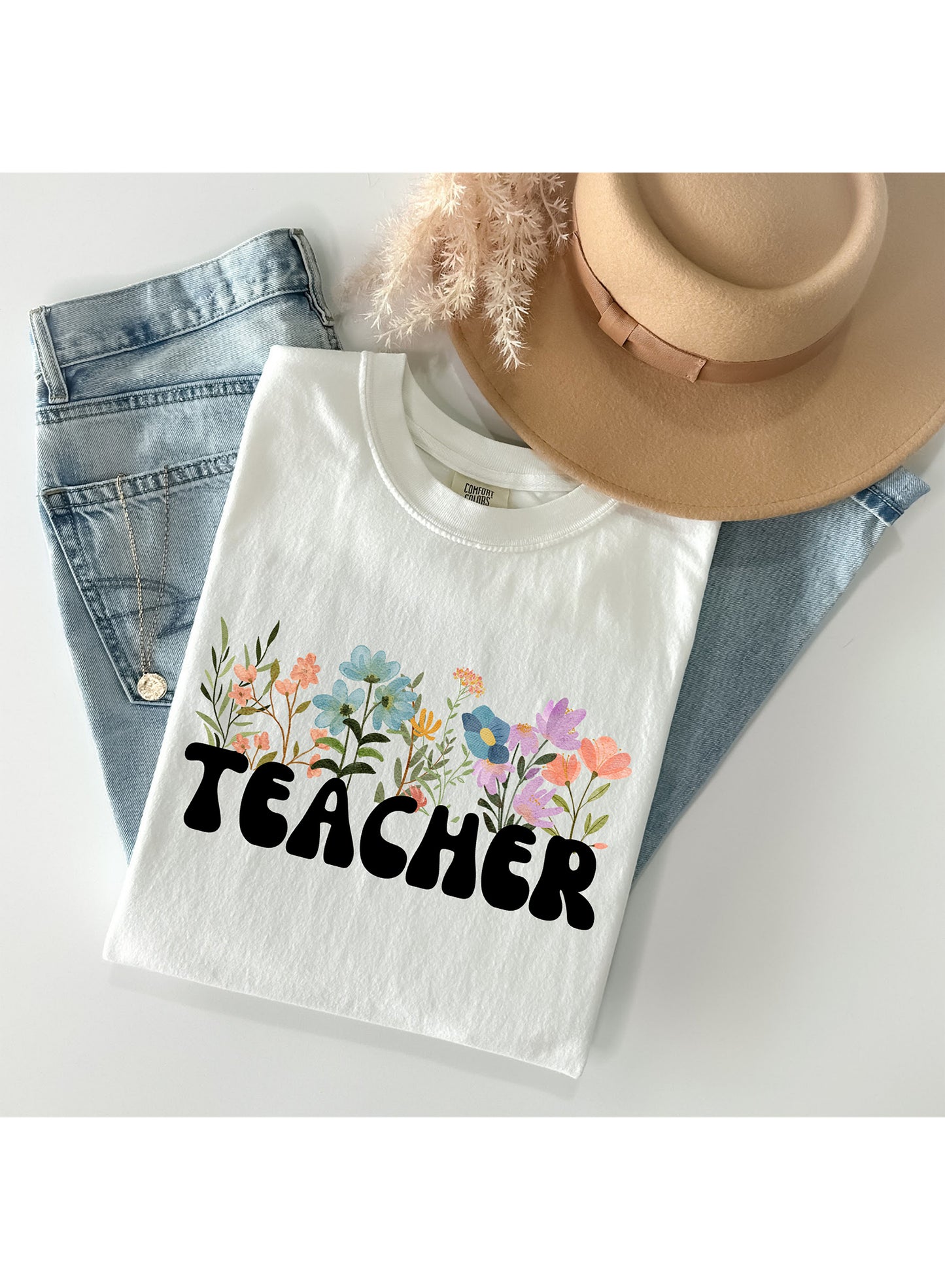 Teacher Wildflower Tee