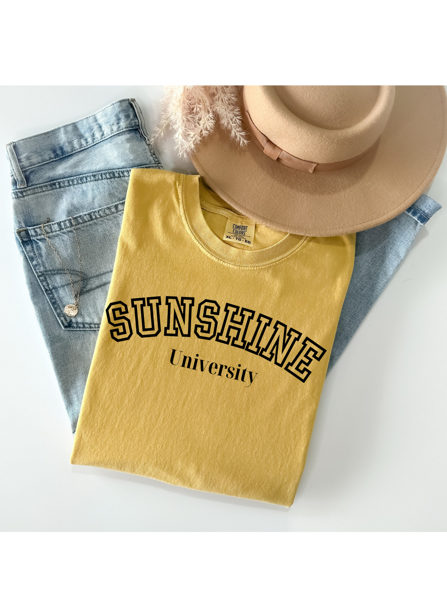 Sunshine University Tee, Comfort Colors,