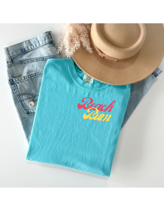 Beach Bum Tee, Comfort Colors, Turtle Tee