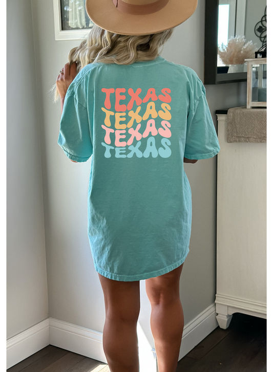 Texas Tee, Comfort Colors, State Tee