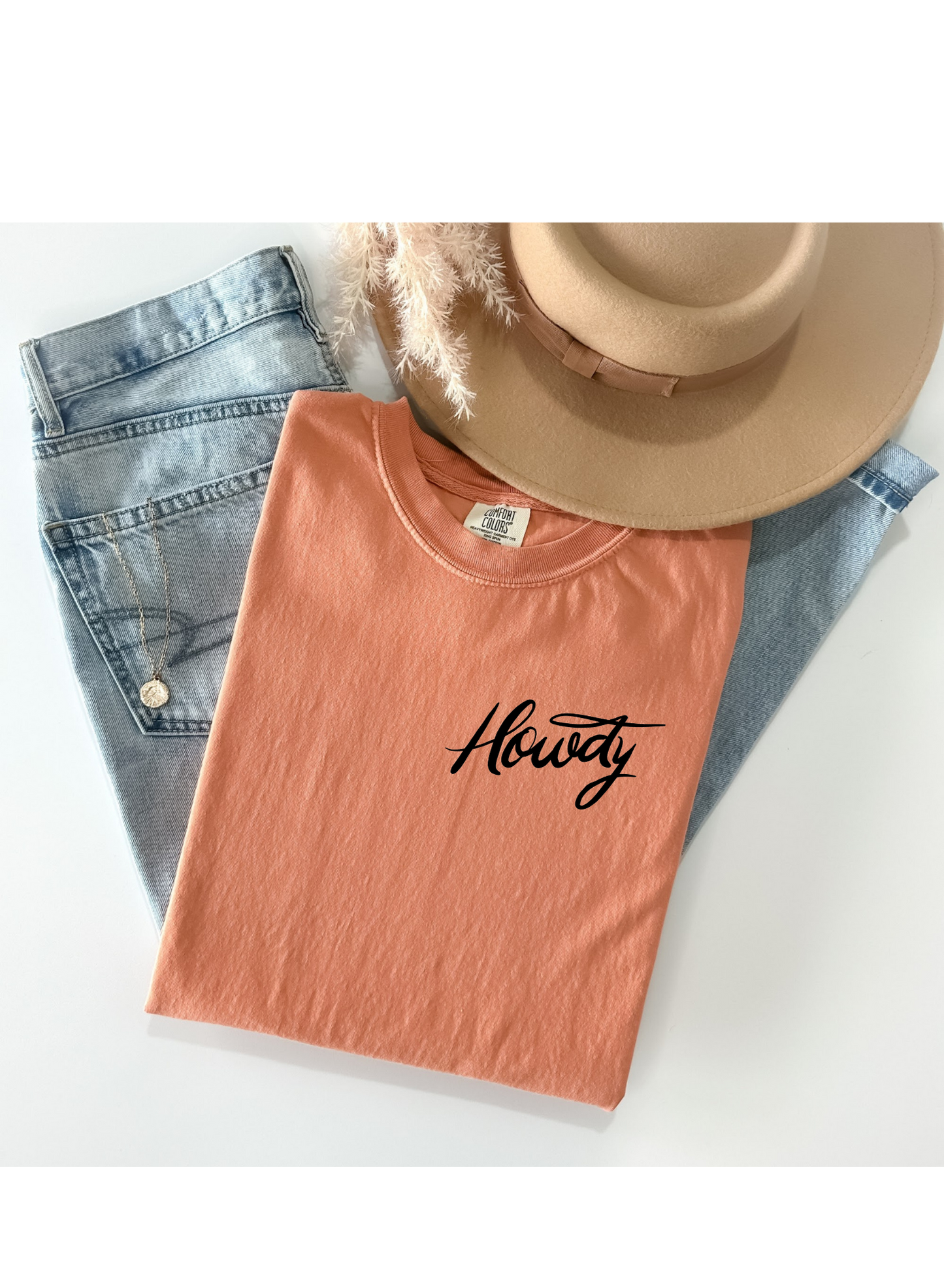 Howdy Boots Tee, Comfort Colors, Howdy Tee, Boots Tee